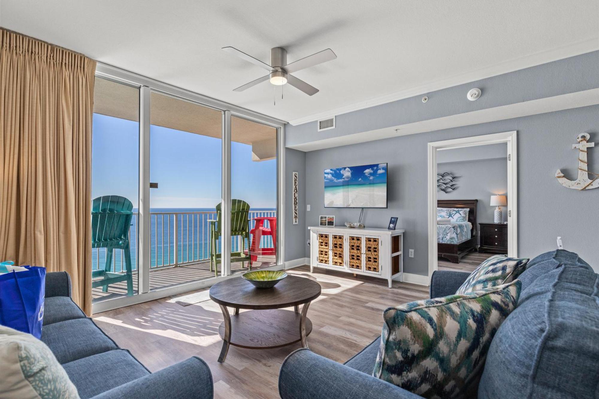 Tidewater Escape: 1Br/2Ba Beachfront Condo, Sleeps 6, Gulf Views & Comfort! Panama City Beach Extérieur photo